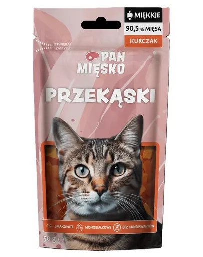 PAN MIĘSKO Gustare cu pui pentru pisici 50 g