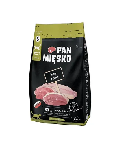 PAN MIĘSKO hrana pentru pisici, curcan si gasca S 5 kg
