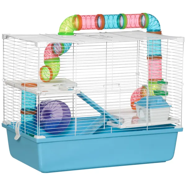 PawHut cusca mare pentru hamsteri, din otel, 59x36x47cm | Aosom Romania