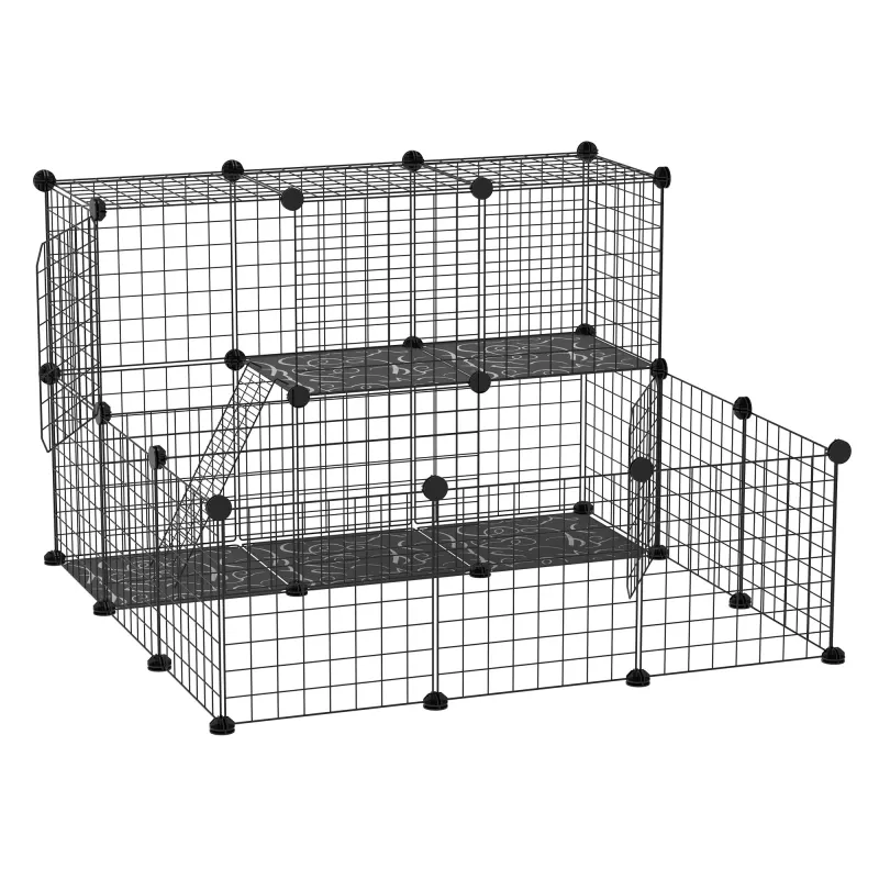 PawHut cusca modulara pentru iepuri, 105x105x70cm | Aosom Romania