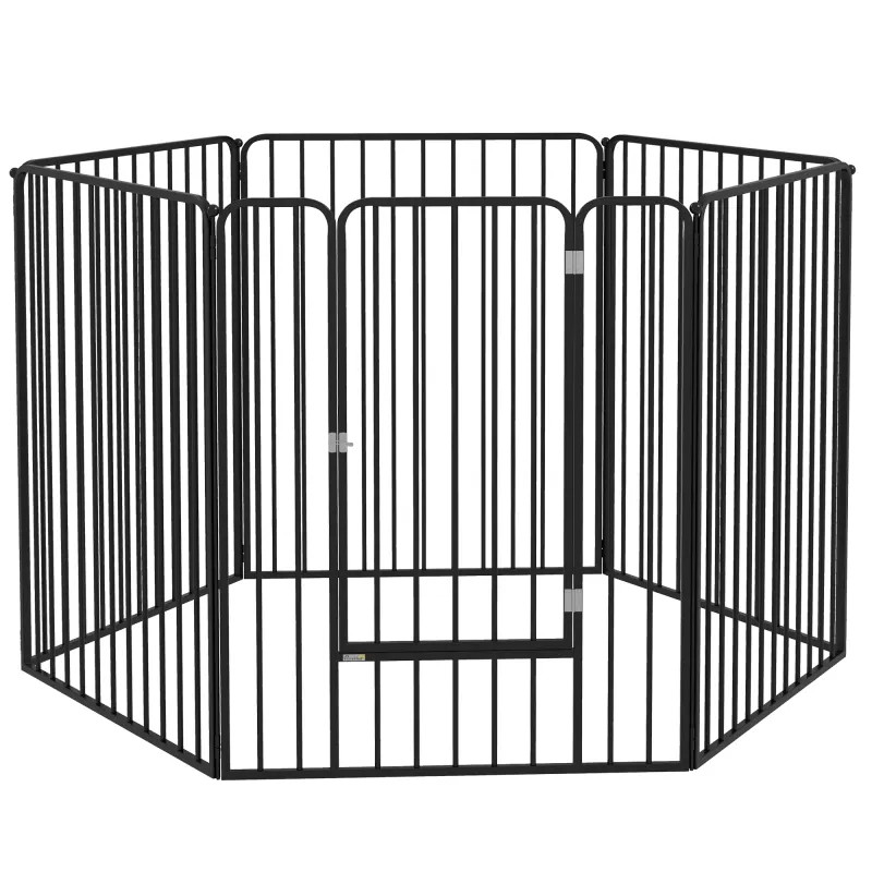 PawHut Tarc de joaca rezistent pentru caini, din 6 panouri | Aosom Romania