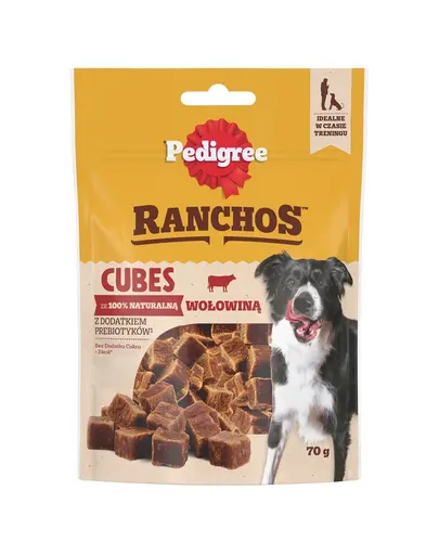 PEDIGREE Ranchos Cubes 70 g recompensa cu vita pentru caini