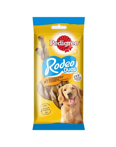 PEDIGREE Rodeo Duos 123g  Batoane caine, cu pui si bacon