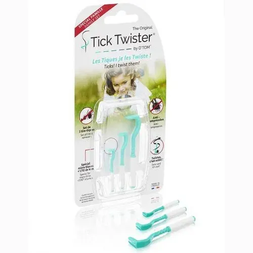 Penseta extras capuse, O'Tom Tick Twister, set 3 buc