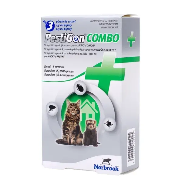 PestiGon Combo Cat 50 mg / 60 mg, 3 pipete