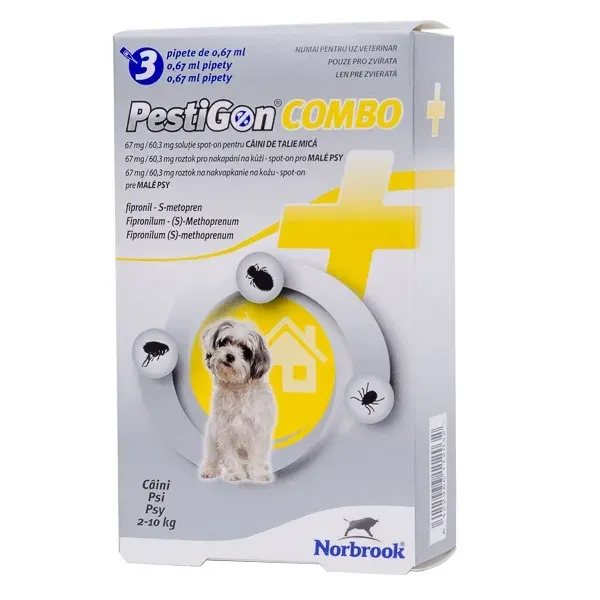 PestiGon Combo Dog S (2 - 10 kg), 3 pipete