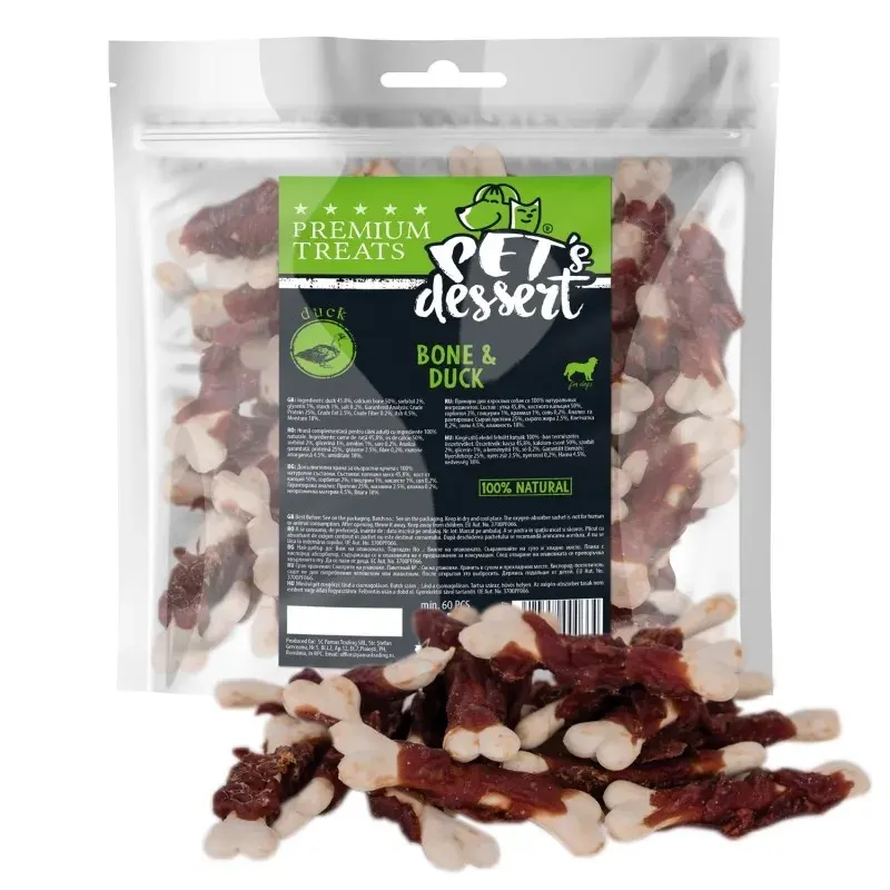 Pet's Dessert Bone & Duck, 500 g
