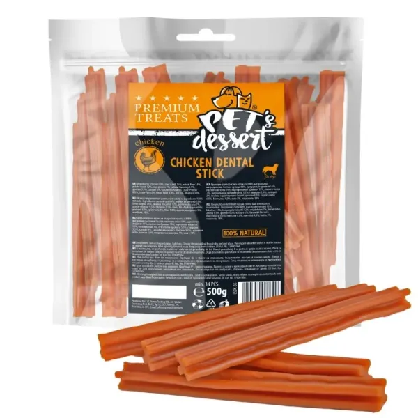 Pet's Dessert Chicken Dental Stick, 500 g