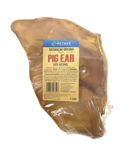 PETMEX Ureche de porc 1buc. recompensa dentara caini