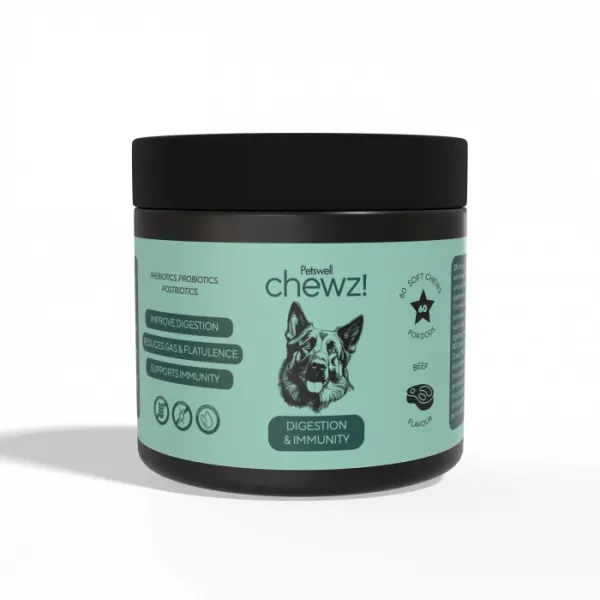 Petswell chewz! Digestion  Immunity 60 comprimate masticabile cu vita