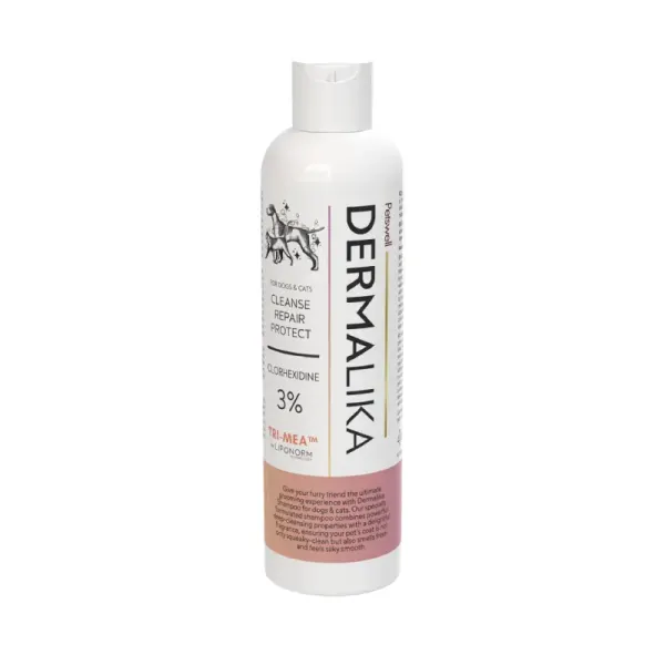 Petswell Sampon cu Clorhexidina DERMALIKA 3% CHDG, 250 ml