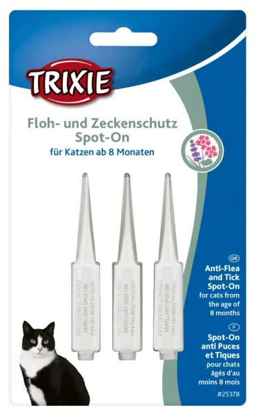 Picaturi Antiparazitare Pisica >8 luni 3x1 ml 25378