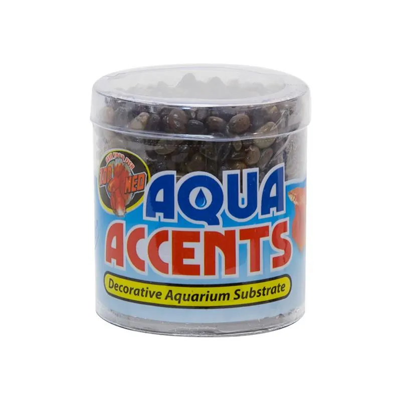 Pietris decorativ Zoo Med Aqua Accents - Dark River Pebbles