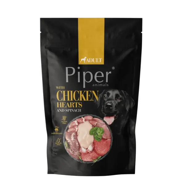Piper Adult Dog, Inimi de Pui si Spanac, 500 g
