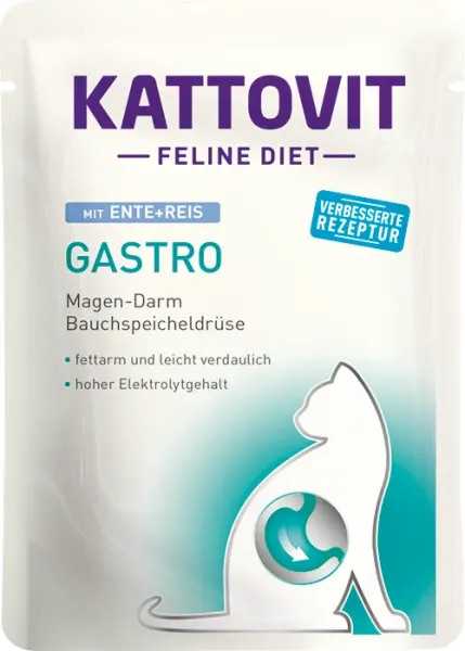 Plic Kattovit Gastro, Rata si Orez, 85 g