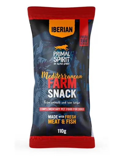 PRIMAL SPIRIT Recompensă câini Iberian Mediterranean Farm 110 g