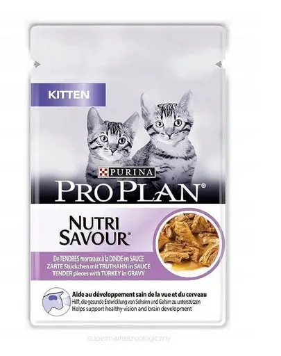 PRO PLAN Cat Nutri Savour Junior Hrana umeda pisoi, cu curcan 85 g