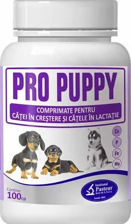 Pro-Puppy 100 Tablete Supliment Nutritiv Pentru Caini