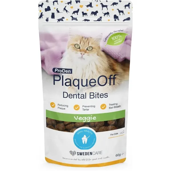 ProDen PlaqueOff Dental Bites Cat, 60 g