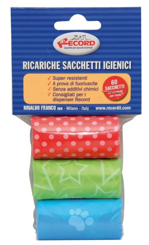 Pungi igienice caini, set 3 role x 20 buc 1047.25