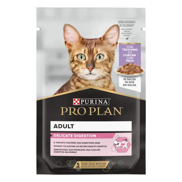 PURINA PRO PLAN DELICATE NUTRISAVOUR, Curcan, 85 g