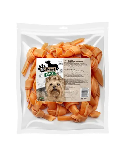 Recompense câini moi cu pui pentru antrenament rapid MR. PRETZEL 500g