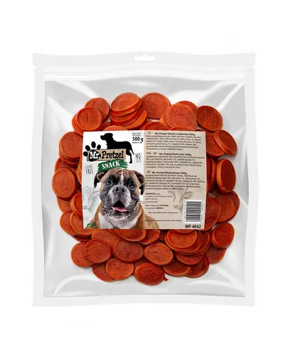 Recompense câini rondele vită MR. PRETZEL 500g