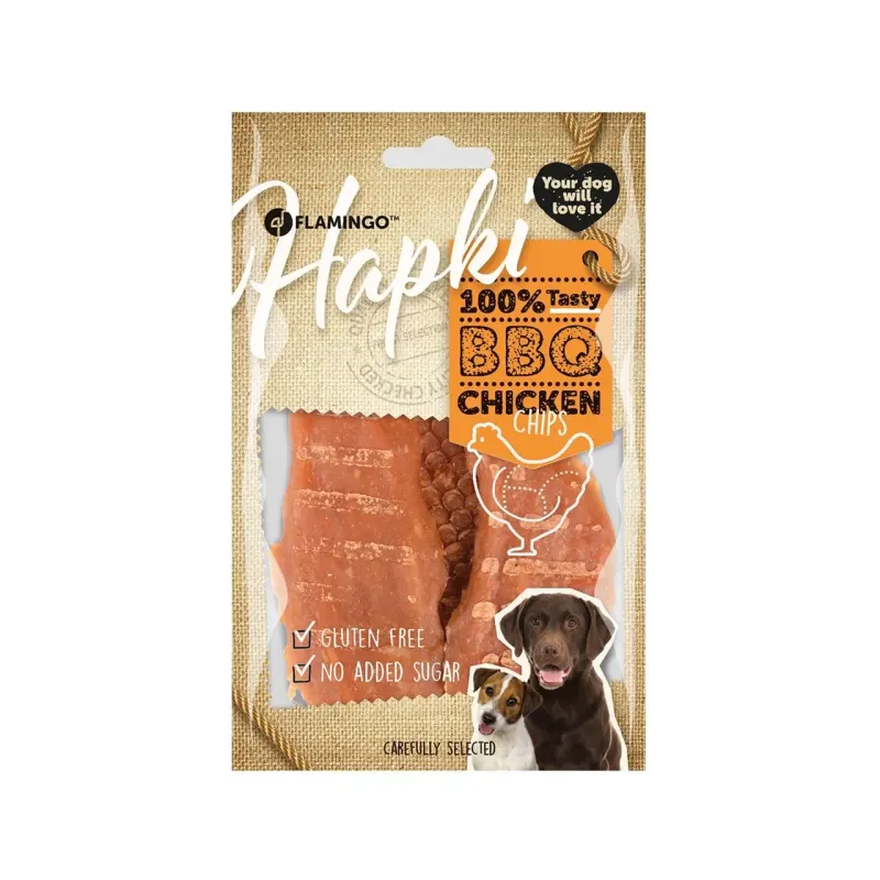 Recompense Caini Snack, Flamingo Hapki, Fillet BBQ cu Pui, 85 g