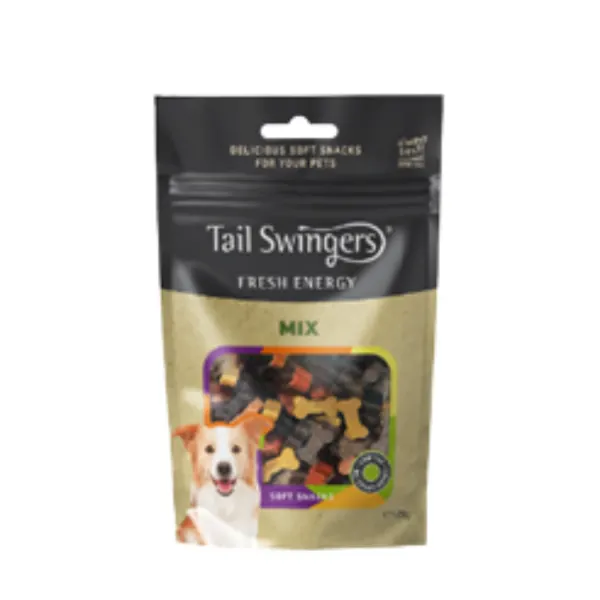 Recompense câini, Tail Swingers, soft snacks mix carne, 125g Engros
