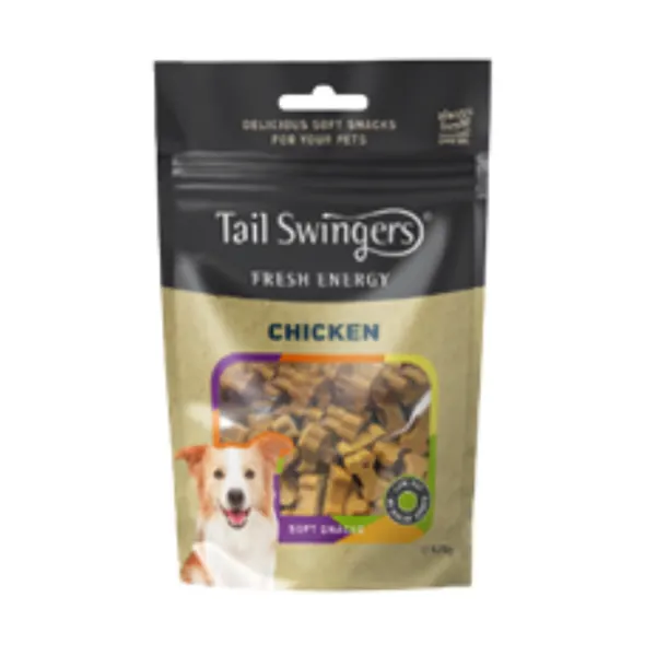 Recompense câini, Tail Swingers, soft snacks pui, 125g Engros