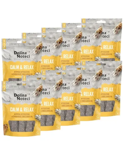 Recompense calmare câini pachet economic 10x100 g DOLINA NOTECI Smart Chews