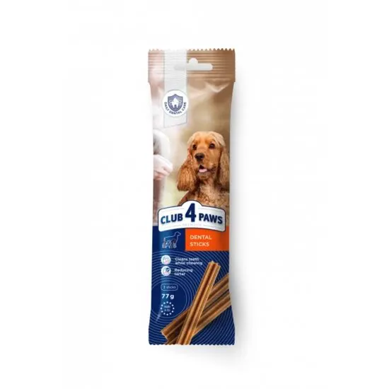 Recompense dentare pentru câini Club 4 Lăbuțe Premium Stick 77g Engros