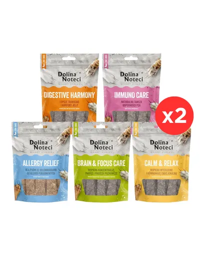Recompense funcționale câini pachet 5 beneficii DOLINA NOTECI Smart Chews 10x100 g
