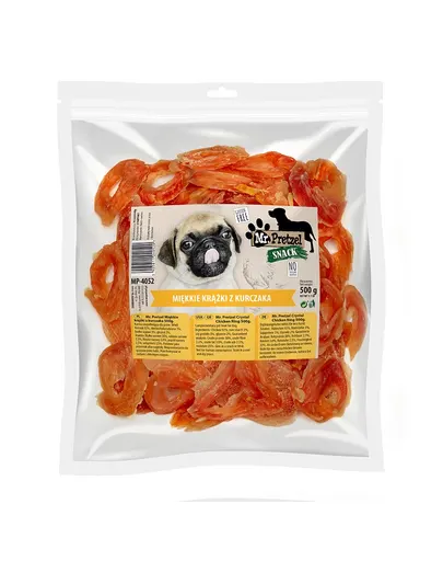 Recompense moi pentru câini, cu pui MR. PRETZEL 500 g