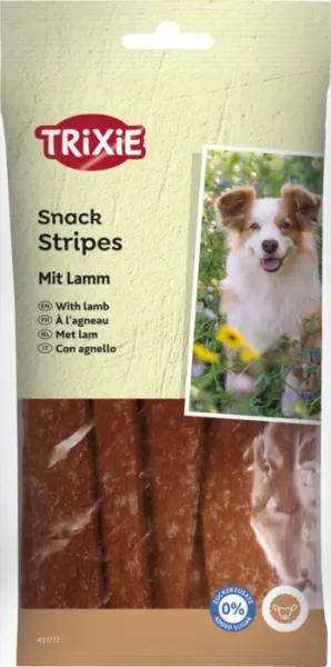 Recompense Pentru Caini, Batoane Moi Stripes Cu Miel, 10 buc 100 g