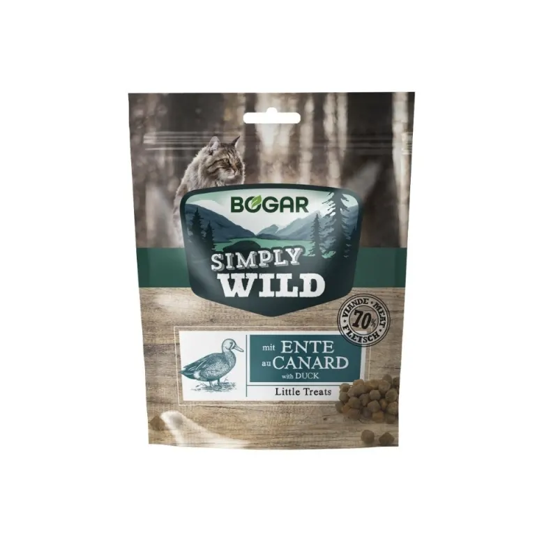 Recompense pentru pisici - Bogar Simply Wild - Rata - 60 g