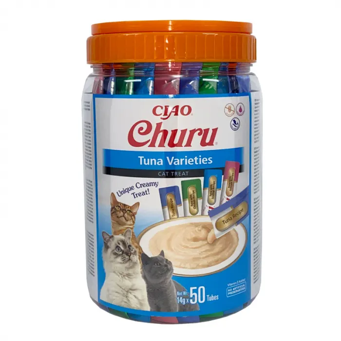 Recompense pentru pisici Churu Cat Varieties cu ton 50 buc cutie