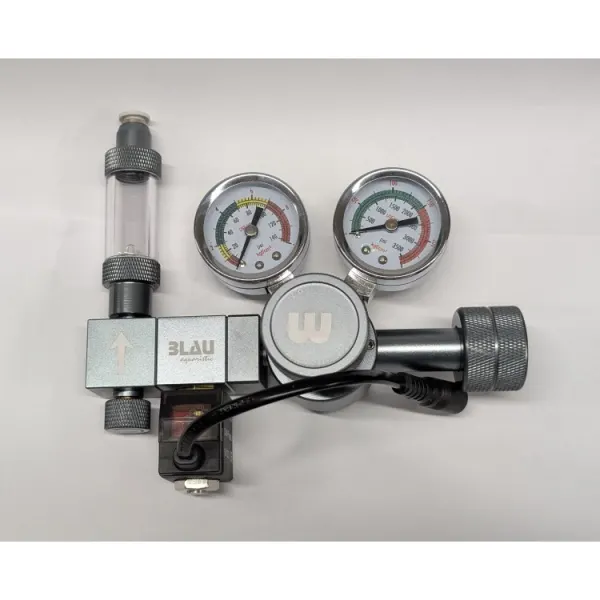 Reductor CO2 Blau PRO cu electrovalva si numarator de bule