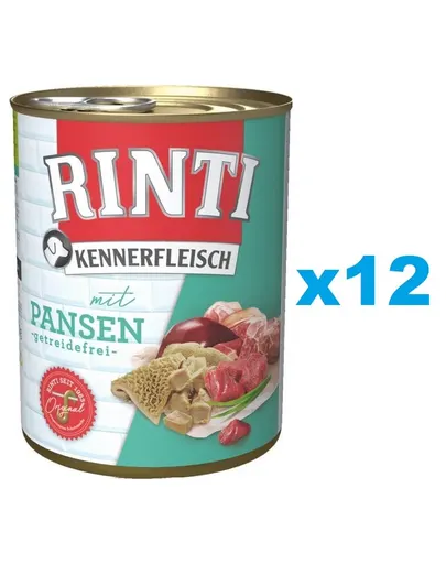 RINTI Kennerfleisch Rumen conserve hrana caine 12x400 g rumen