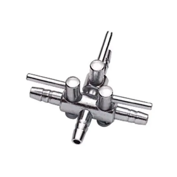 Robinet Hobby metalic triplu pt furtun aer 4/6mm