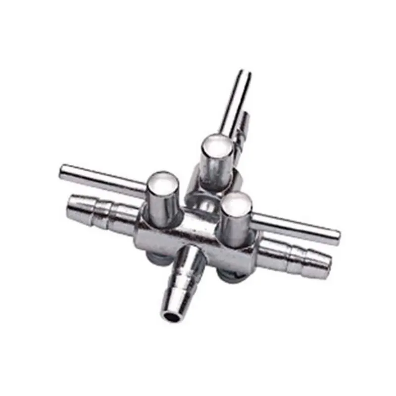 Robinet Hobby metalic triplu pt furtun aer 4/6mm
