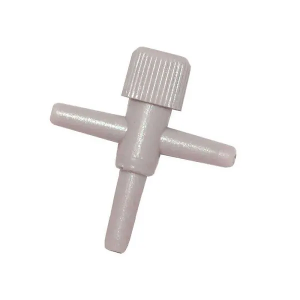 Robinet plastic T Boyu cu doua iesiri furtun 4/6mm
