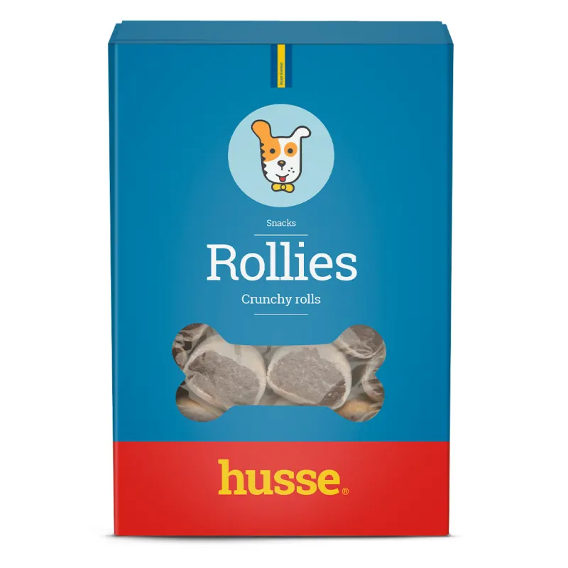 ROLLIES | Biscuiți crocanți cu carne, pentru câini