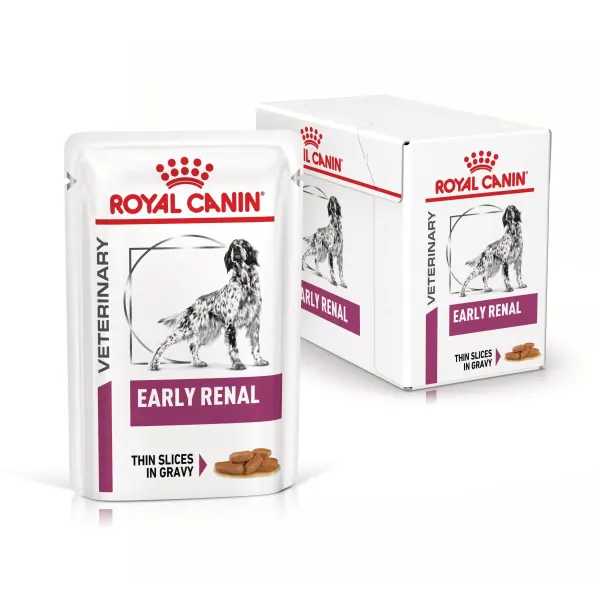 ROYAL CANIN Early Renal, XS-XL, dieta veterinara, plic hrana umeda caini, sistem renal, (in sos), bax, 12x100 g