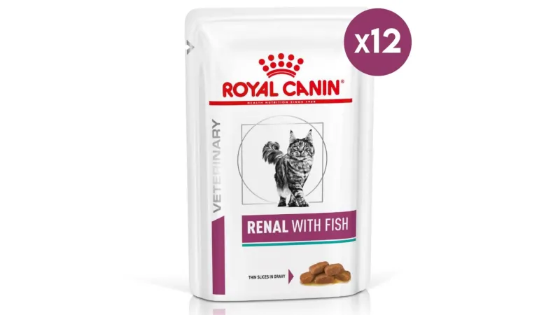 Royal Canin Renal with Fish -  12 plicuri x 85 g
