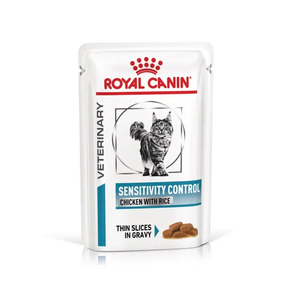 ROYAL CANIN Sensitivity Control, dieta veterinara, plic hrana umeda pisici, afectiuni dermatologice, 85 g