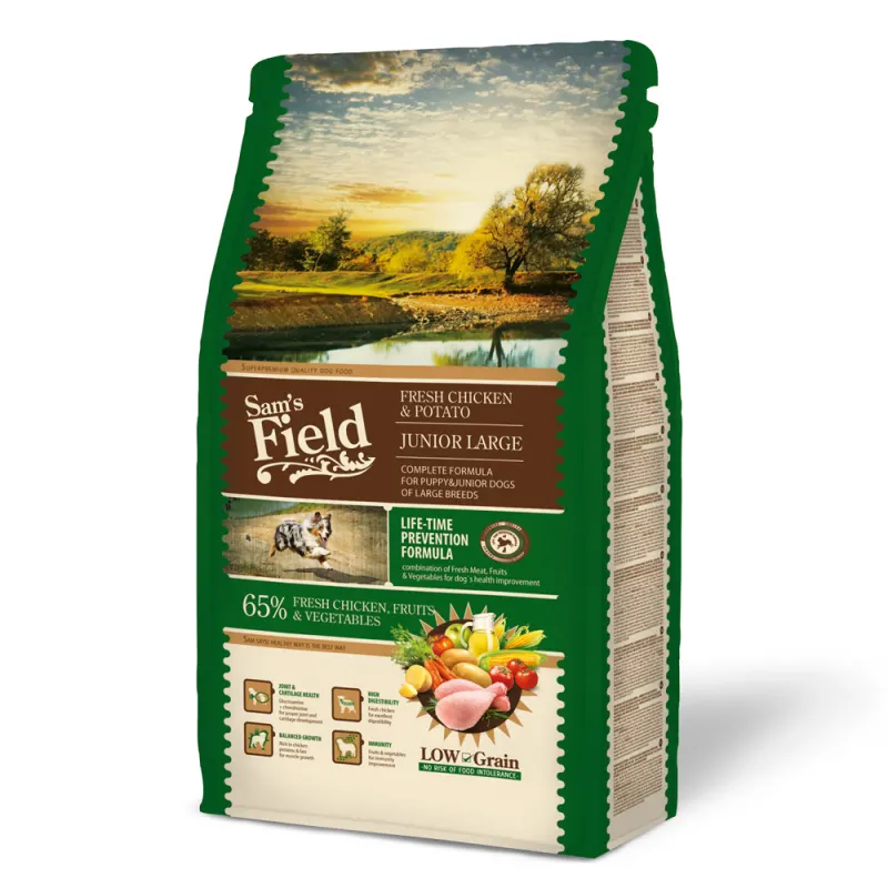 Sam's field fresh chicken & potato junior large 2,5kg