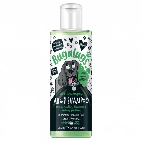 Sampon Caini, Bugalugs Wild Lemongrass, 250 ml