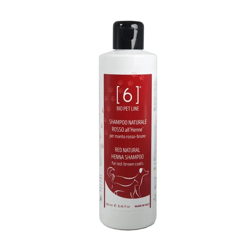 Șampon Natural Roșu cu Henna pentru Blănuri Roșcate-Castanii