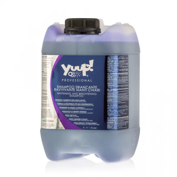 Sampon pentru caini cu blana alba, Yuup Professional White - 5L